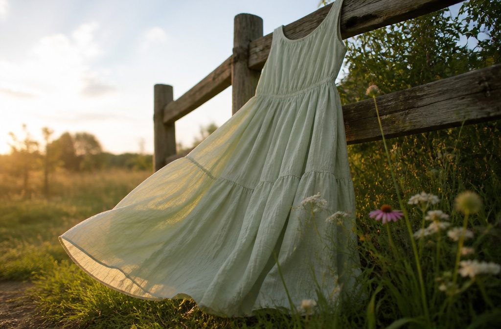 Various styles of cotton summer dresses displayed together.